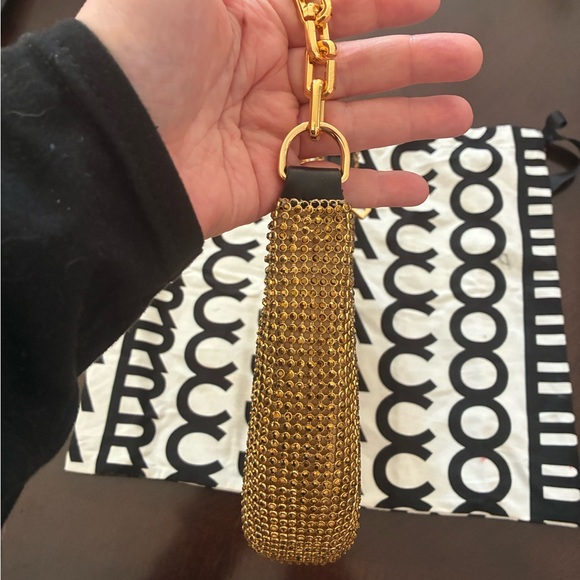 Marc Jacobs Gold Glitter Shoulder Bag with Chain - Picture 5 of 8
